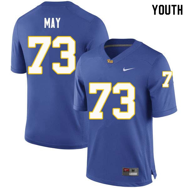 Youth #73 Mark May Pittsburgh Panthers College Football Jerseys Sale-Royal